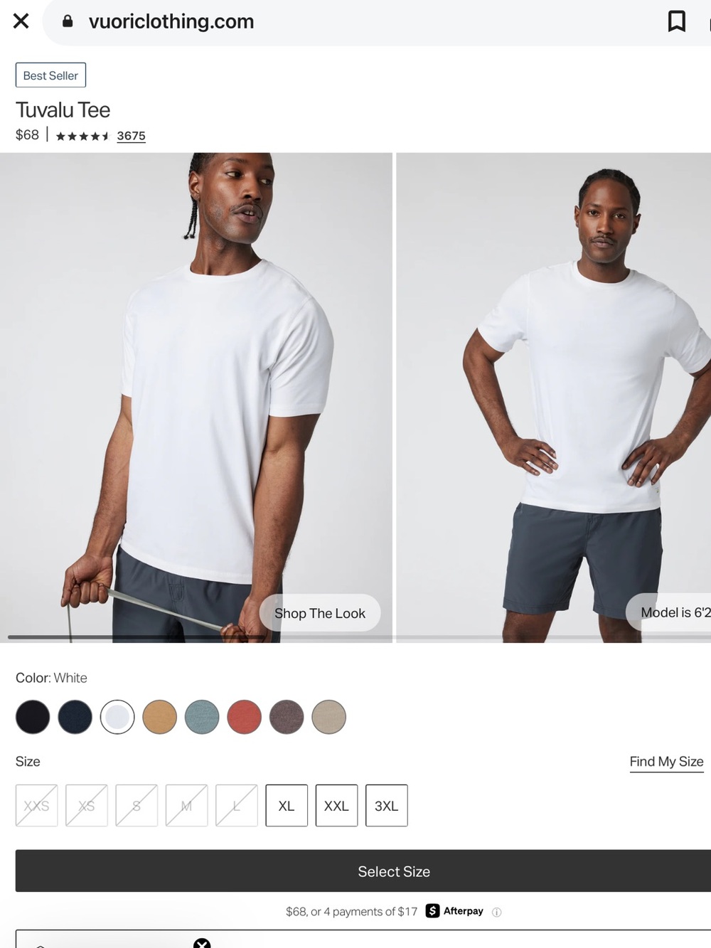 Vuori Tuvalu Tee - Men’s  Crew Tee